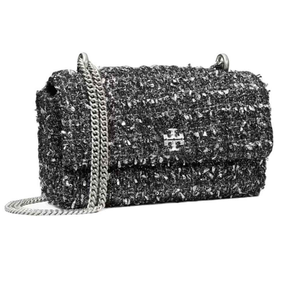 NWOT Silver Textured Tory Burch Bag
